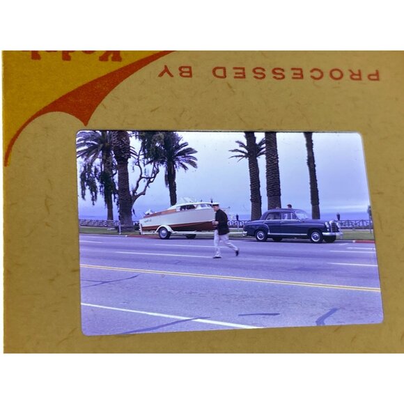 Vtg 1963 Wooden Sail Boat Ship Nautical Vessels Speed Boat Kodak Photo Slides Lo - Picture 6 of 8